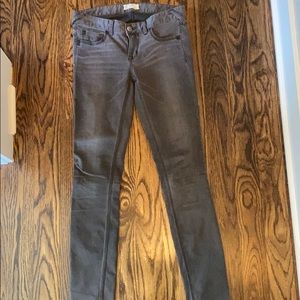 Free People Charcoal High Rise Jean Tall